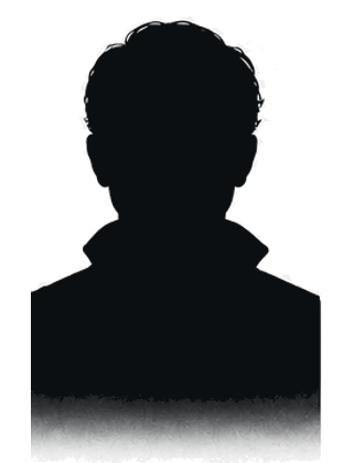 Subject B reference silhouette, front view